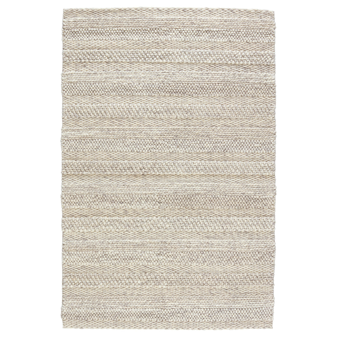 Jaipur Living Lagom Handmade Solid Ivory/ Light Gray Area Rug (9'X12')