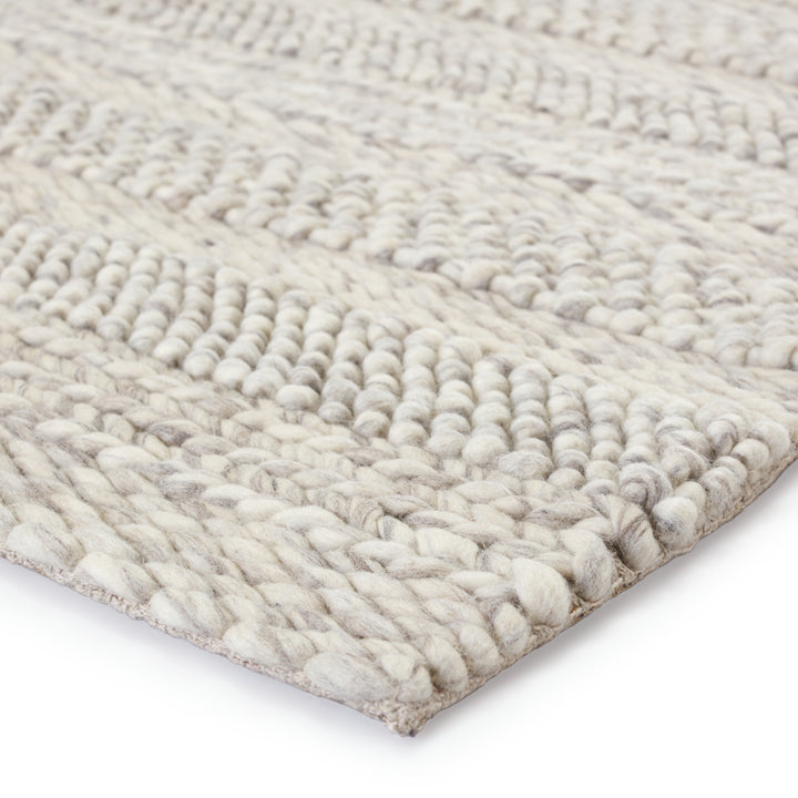 Jaipur Living Lagom Handmade Solid Ivory/ Light Gray Area Rug (9'X12')