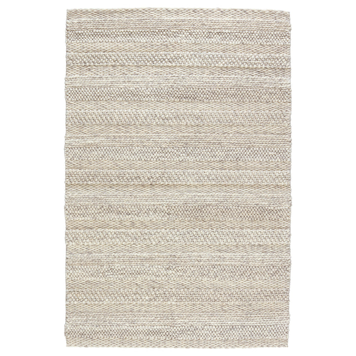 Jaipur Living Lagom Handmade Solid Ivory/ Light Gray Area Rug (8'X10')