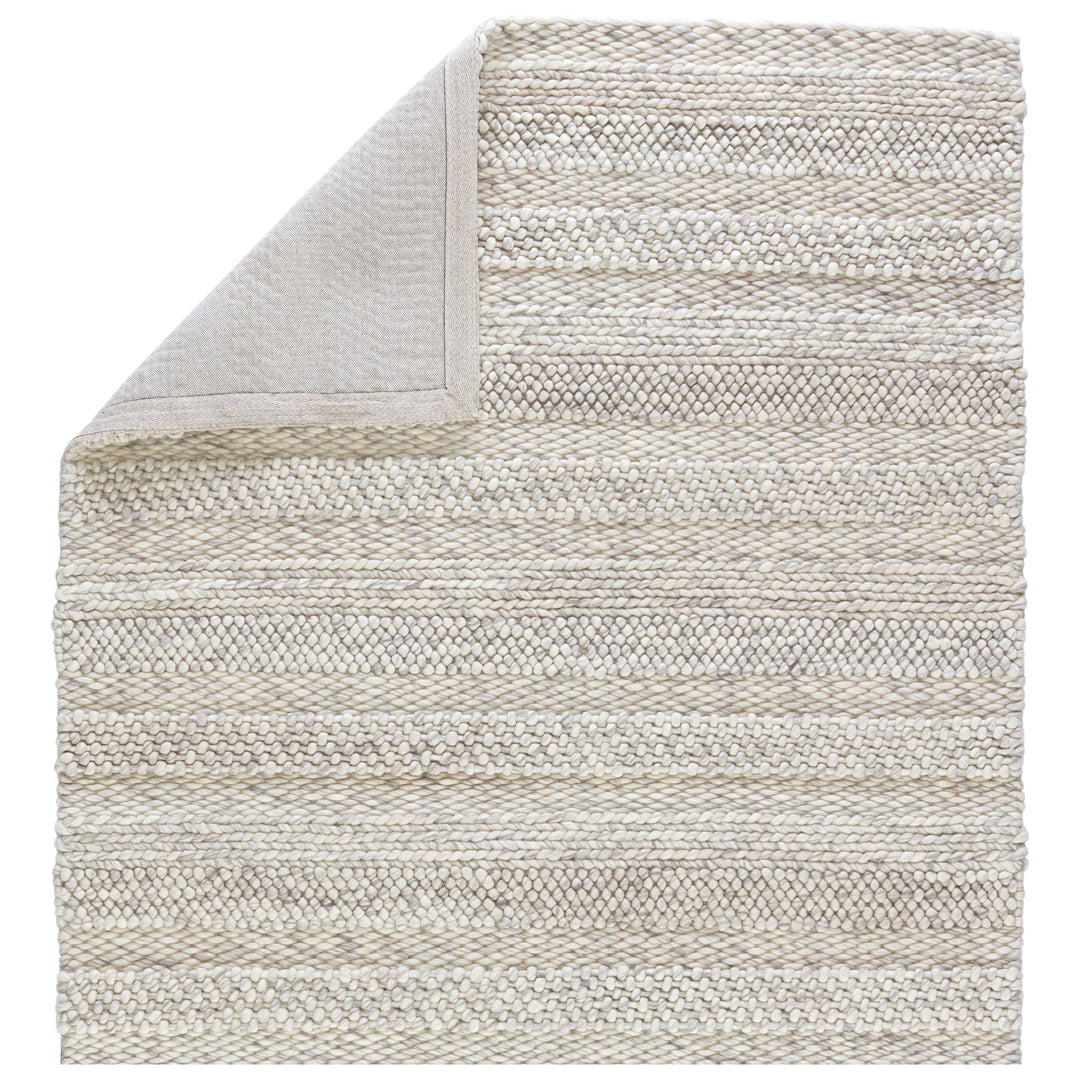 Jaipur Living Lagom Handmade Solid Ivory/ Light Gray Area Rug (2'X3')