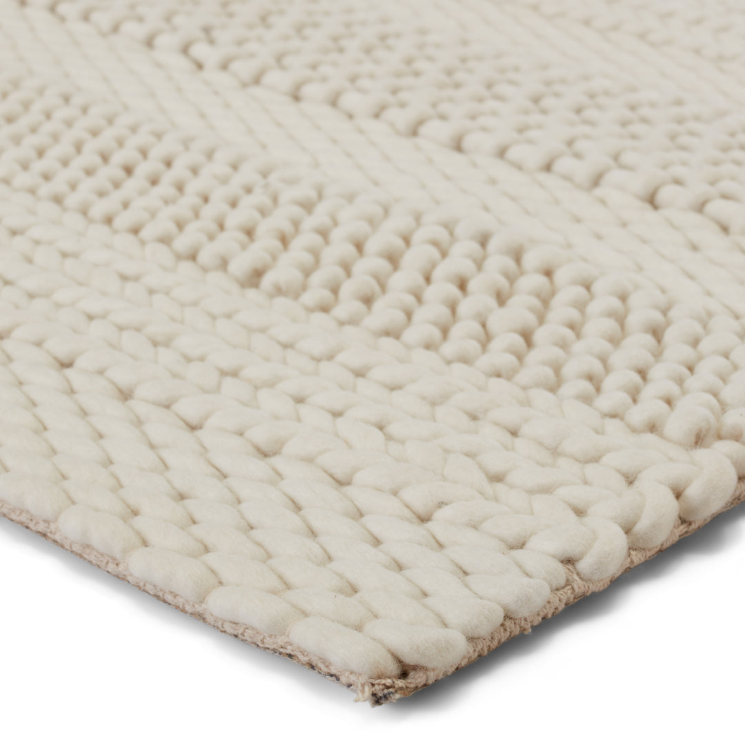 Jaipur Living Lagom Handmade Solid Ivory Area Rug (5'X8')