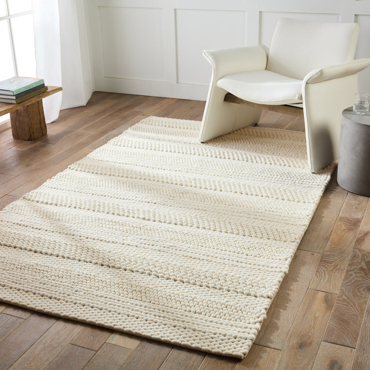 Jaipur Living Lagom Handmade Solid Ivory Area Rug (8'X10')