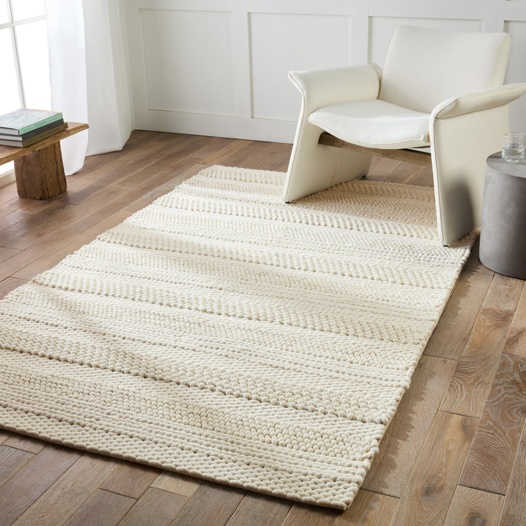 Jaipur Living Lagom Handmade Solid Ivory Area Rug (2'X3')