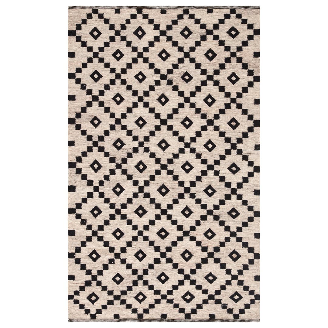 Jaipur Living Croix Handmade Geometric Black/ White Area Rug (7'10"X9'10")