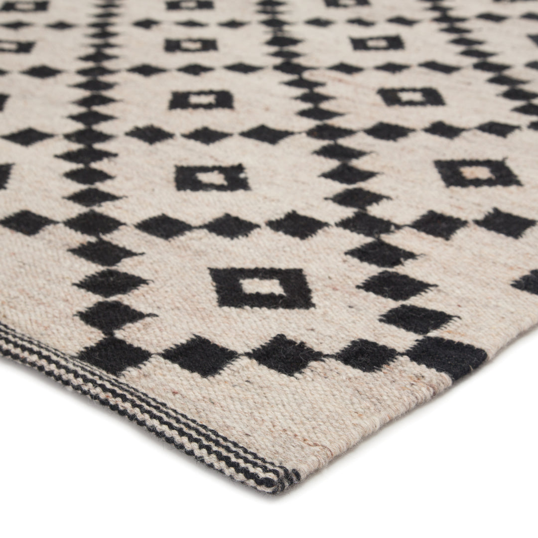 Jaipur Living Croix Handmade Geometric Black/ White Area Rug (7'10"X9'10")