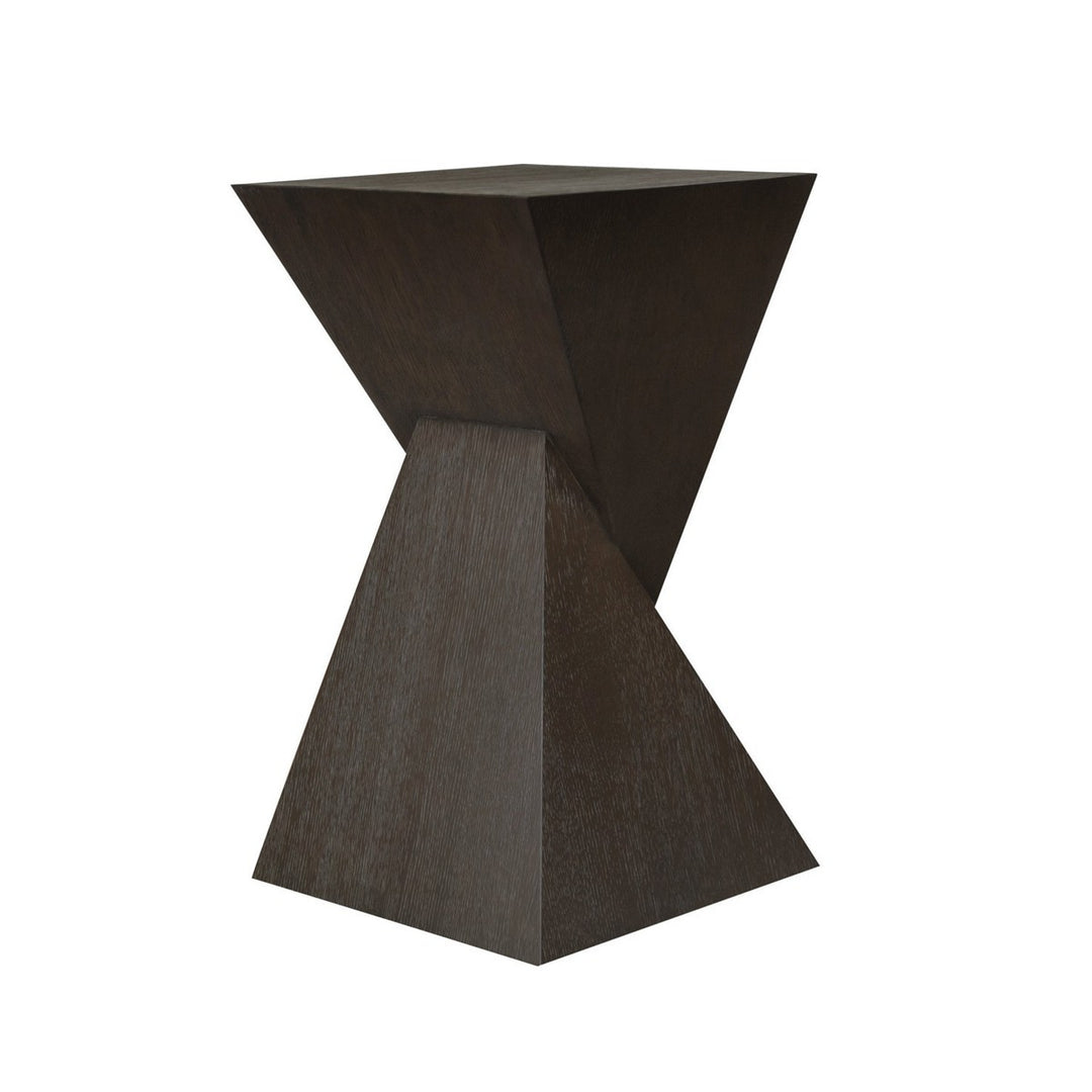 Scout - Sculptural Occassional Table In Dark Espresso Oak