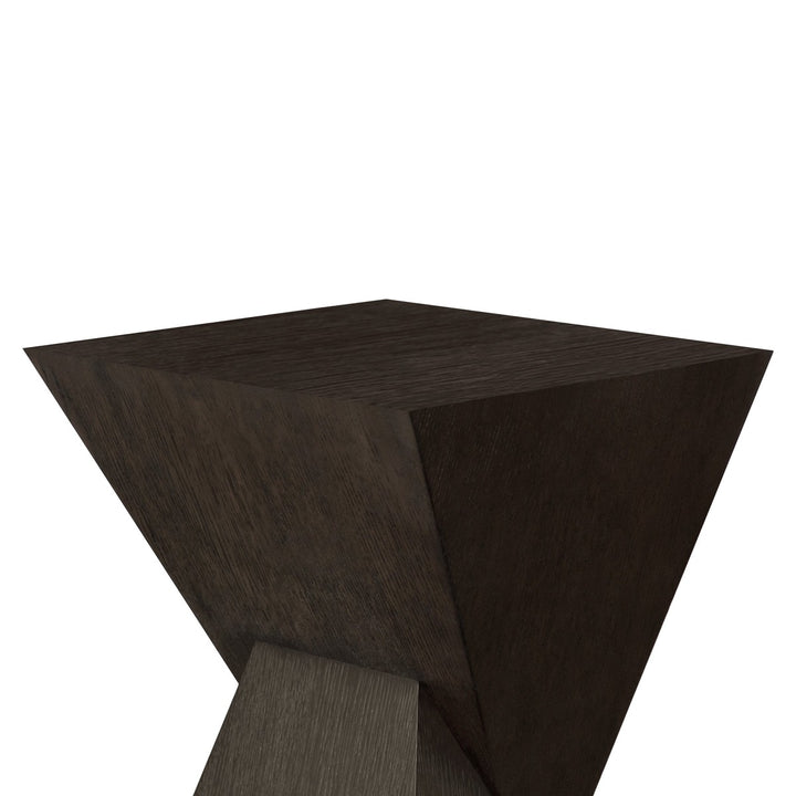 Scout - Sculptural Occassional Table In Dark Espresso Oak