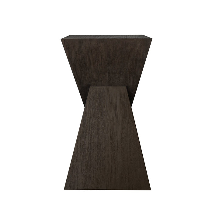 Scout - Sculptural Occassional Table In Dark Espresso Oak