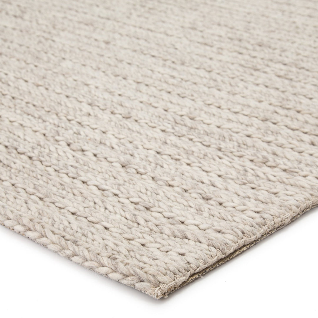 Jaipur Living Grams Handmade Solid Cream/ Light Gray Area Rug (5'X8')