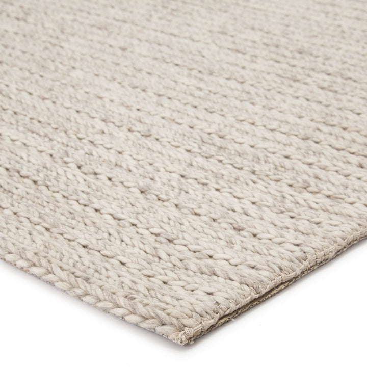 Jaipur Living Grams Handmade Solid Cream/ Light Gray Area Rug (8'X10')