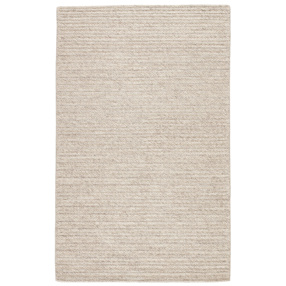 Jaipur Living Grams Handmade Solid Cream/ Light Gray Area Rug (5'X8')