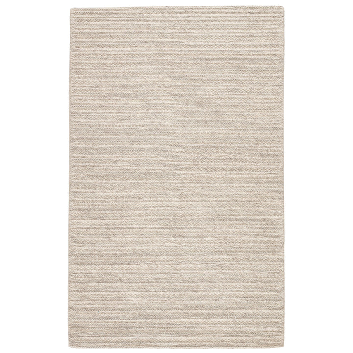 Jaipur Living Grams Handmade Solid Cream/ Light Gray Area Rug (5'X8')