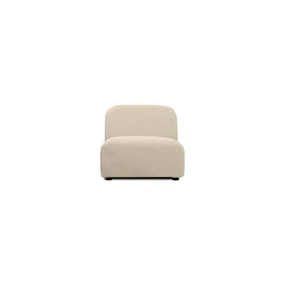 Sectionals: Parts Arcos Armless Frost Beige Teddy Fabric