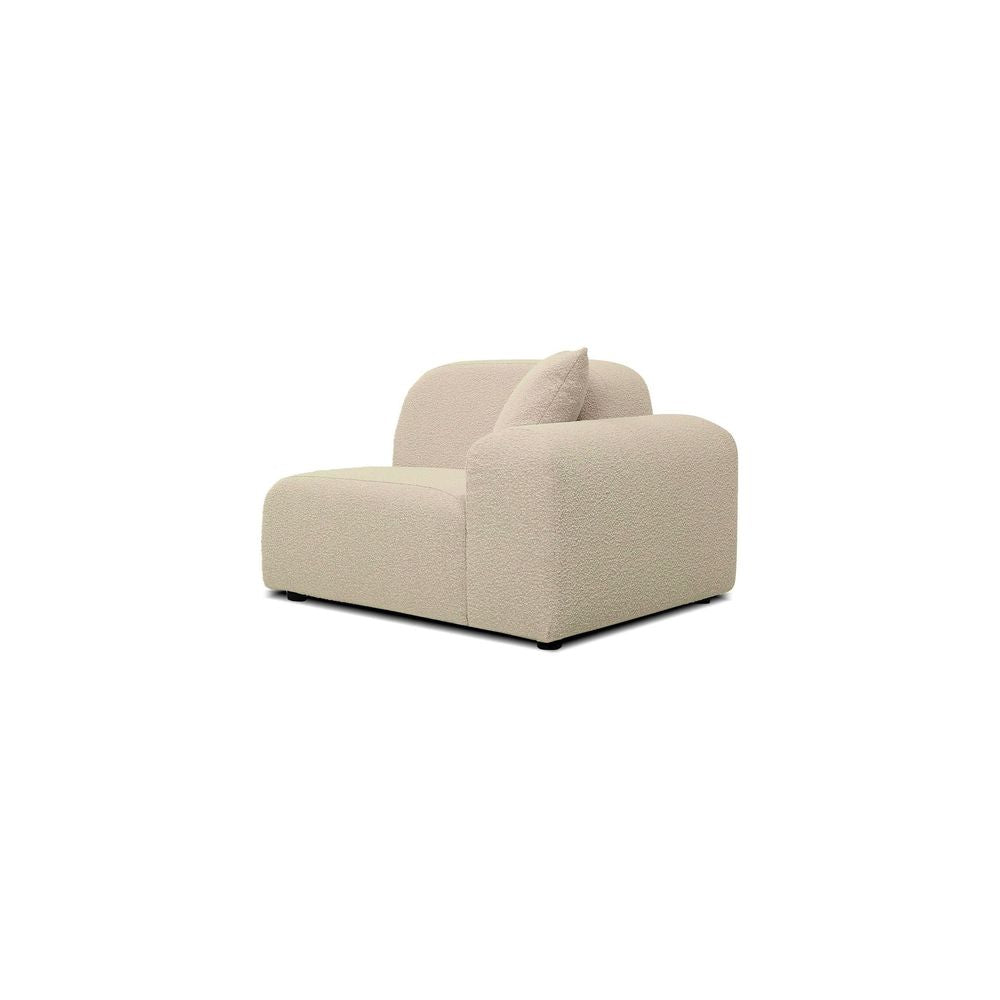 Sectionals: Parts Arcos Raf Chair Frost Beige Teddy Fabric