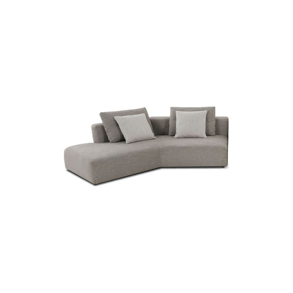 Sectionals: Parts Como Corner Lsf Birch Beige Base/ Bone Rib Weave Cushion Fabric