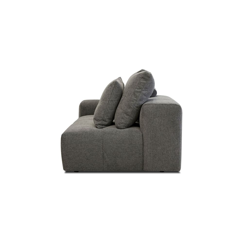 Sectionals: Parts Mallow Laf 2-Seater Smoke Grey Chenille Fabric