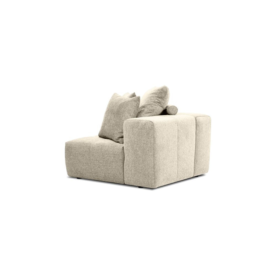 Sectionals: Parts Mallow Corner Stone Wheat Tweed Fabric