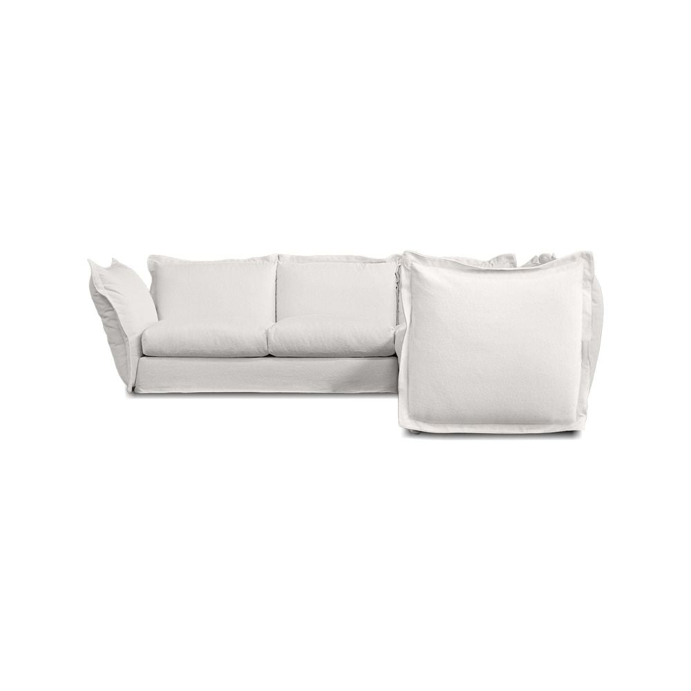 Sectionals Willow 3 Seater Left + 3 Seater Right + Corner Sectional Sea Shell Nubbly Fabric