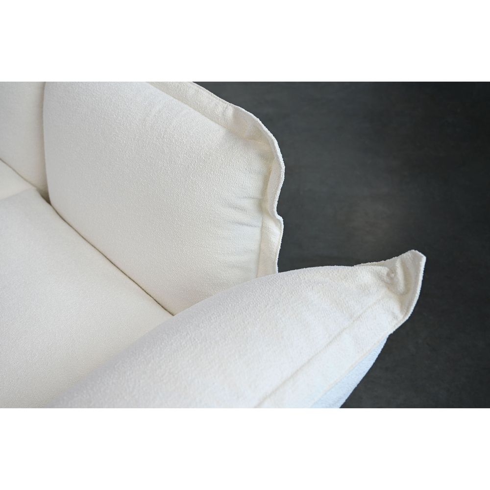 Willow 3 Seater Left + 3 Seater Right + Corner Sectional Sea Shell Nubbly Fabric