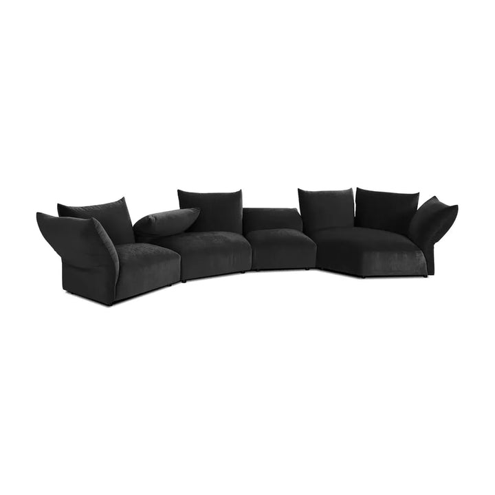Sectionals Tavora 4pc Sectional - Carbon Black