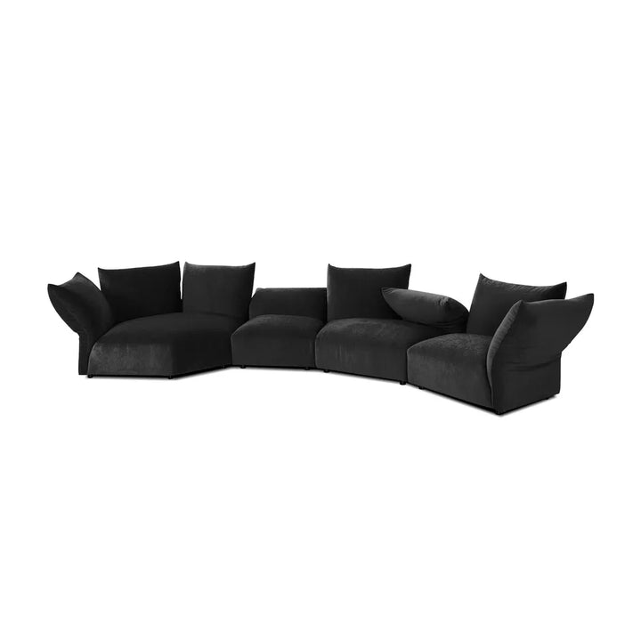 Sectionals Tavora 4pc Sectional - Carbon Black
