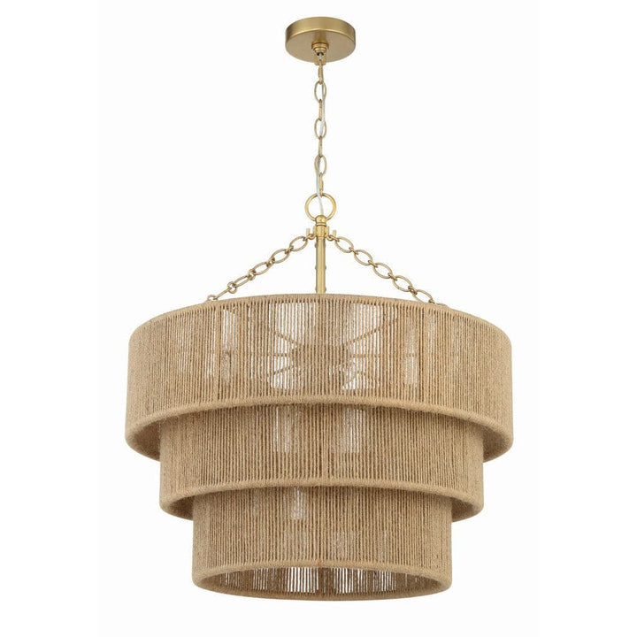 Shyla 10 Light Chandelier-Crystorama Lighting Company-CRYSTO-SHY-10907-SG-Chandeliers-1-France and Son