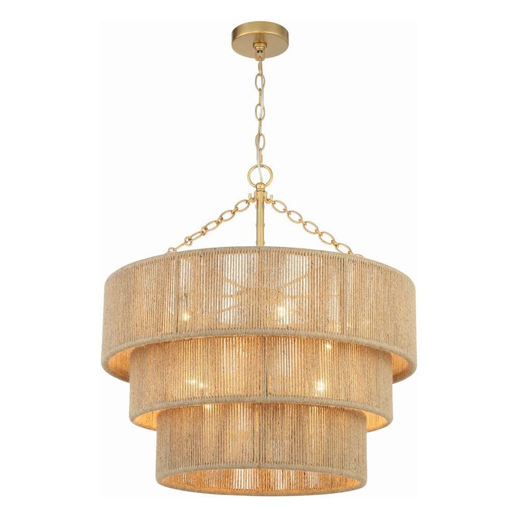 Shyla 10 Light Chandelier-Crystorama Lighting Company-CRYSTO-SHY-10907-SG-Chandeliers-3-France and Son