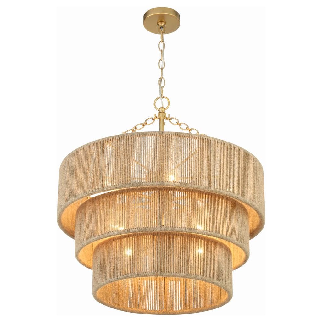 Shyla 10 Light Chandelier-Crystorama Lighting Company-CRYSTO-SHY-10907-SG-Chandeliers-5-France and Son