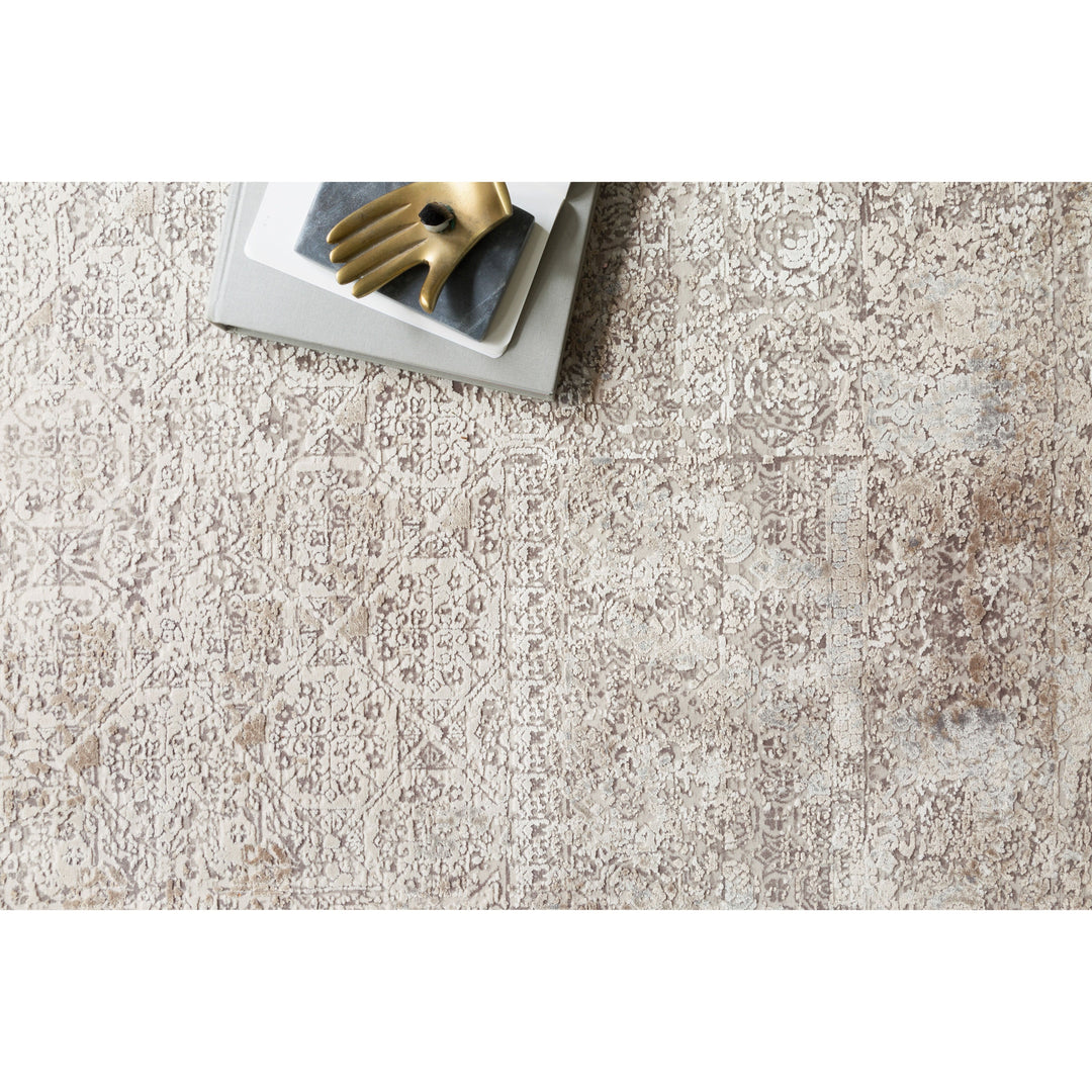 Loloi Sienne Ivory / Pebble 2'-7" x 12'-0" Runner Rug