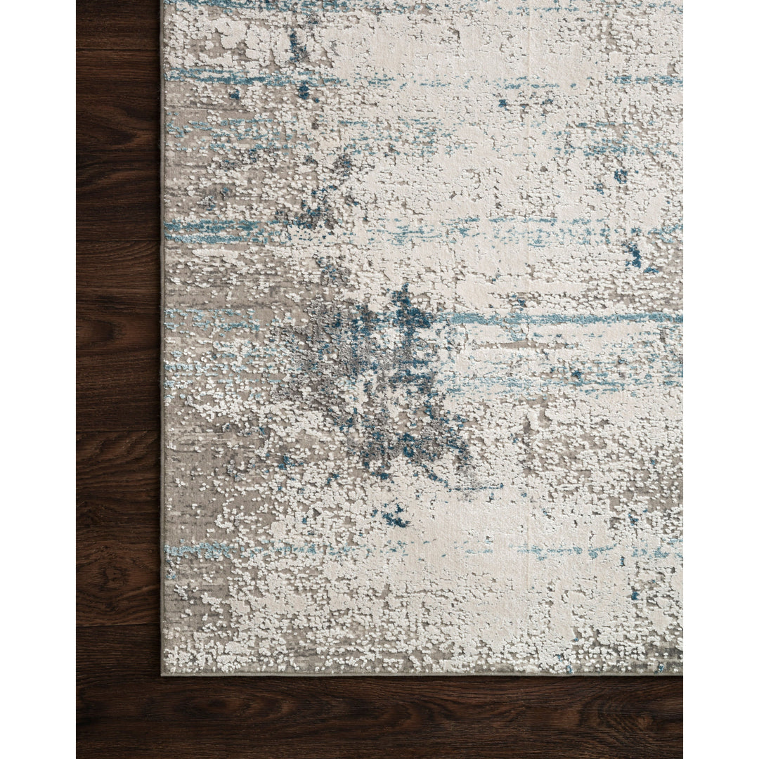 Loloi Sienne Ivory / Ocean 18" x 18" Sample Rug