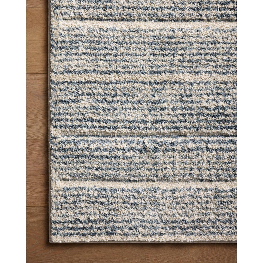 Loloi Silas Oatmeal / Blue 18" x 18" Sample Rug