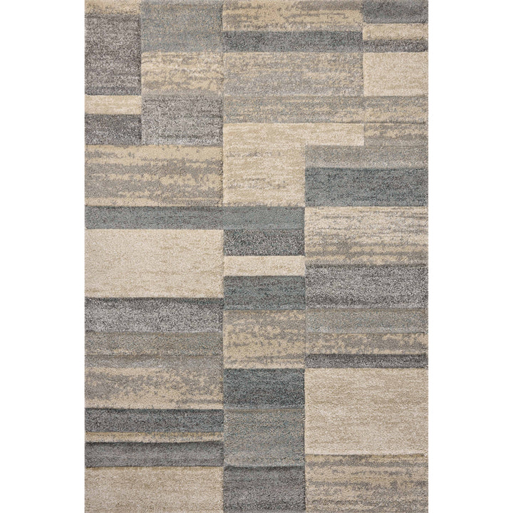 Loloi Silas Slate / Sand 18" x 18" Sample Rug