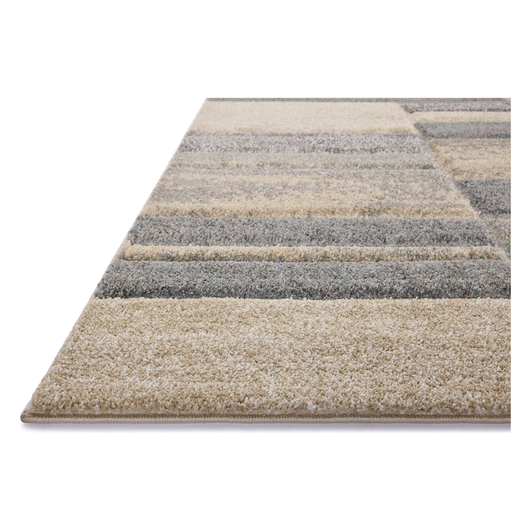 Loloi Silas Slate / Sand 2'-7" x 4' Accent Rug