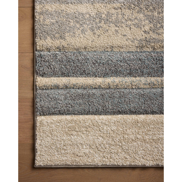 Loloi Silas Slate / Sand 3'-7" x 5'-7" Accent Rug