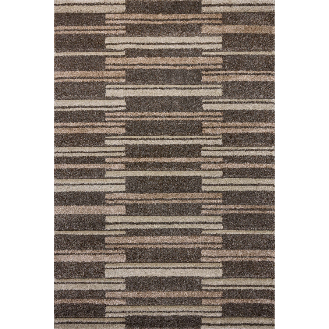 Loloi Silas Mocha / Champagne 6'-7" x 9'-2" Area Rug