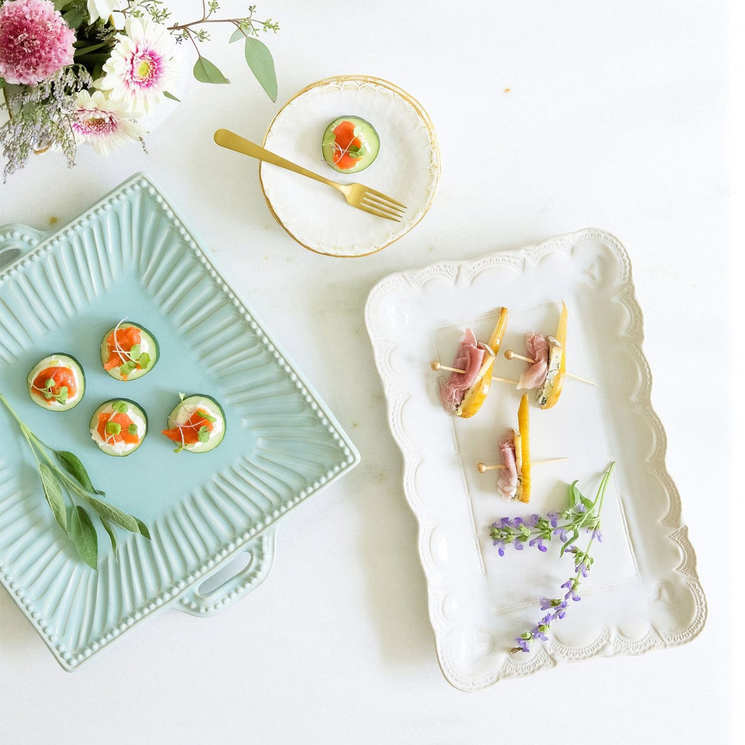 Incanto Stone Lace Rectangular Platter