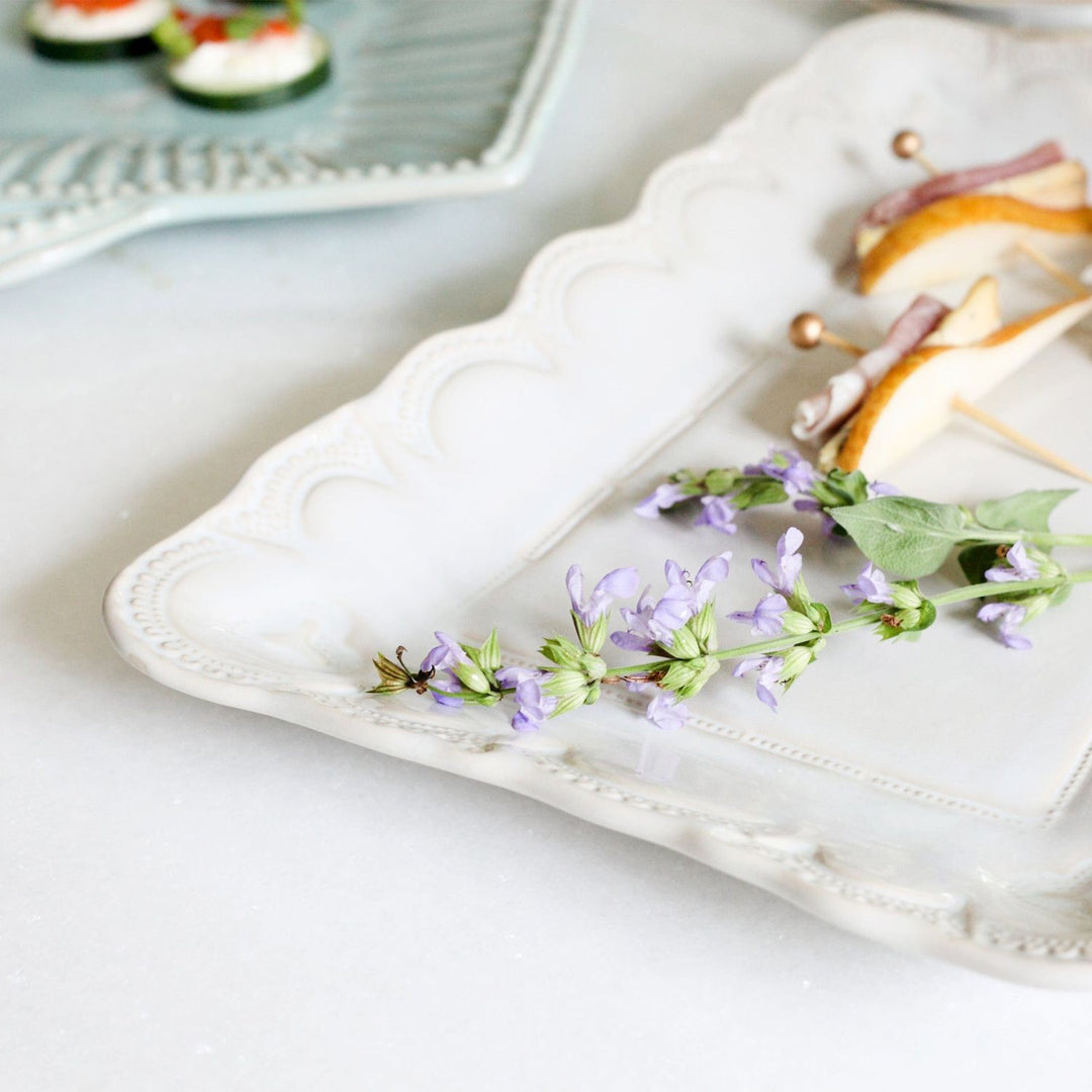 Incanto Stone Lace Rectangular Platter
