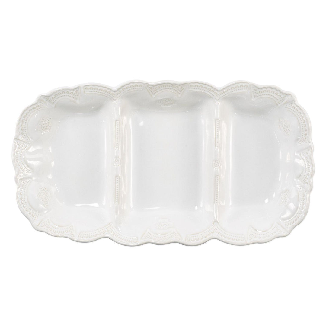 Incanto Stone Lace Three-Part Server