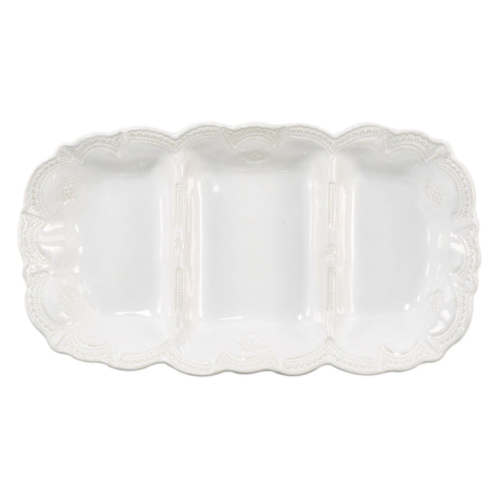 Incanto Stone Lace Three-Part Server