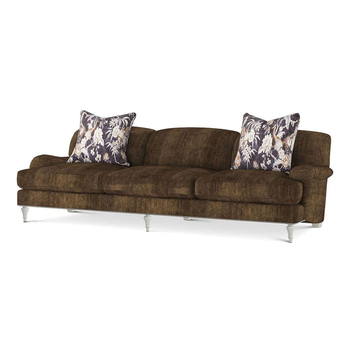 Dagenham English Arm Sofa with Olive Mohair