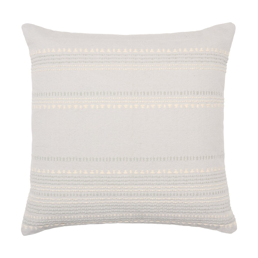 Jaipur Living Velika Striped Light Blue/ Cream Poly Fill Pillow (24" Square)