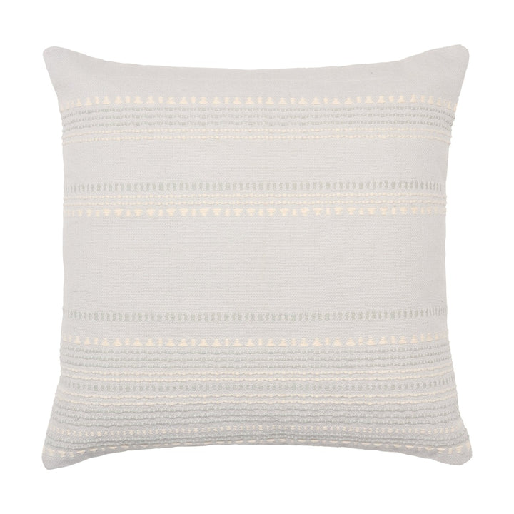 Jaipur Living Velika Striped Light Blue/ Cream Poly Fill Pillow (24" Square)