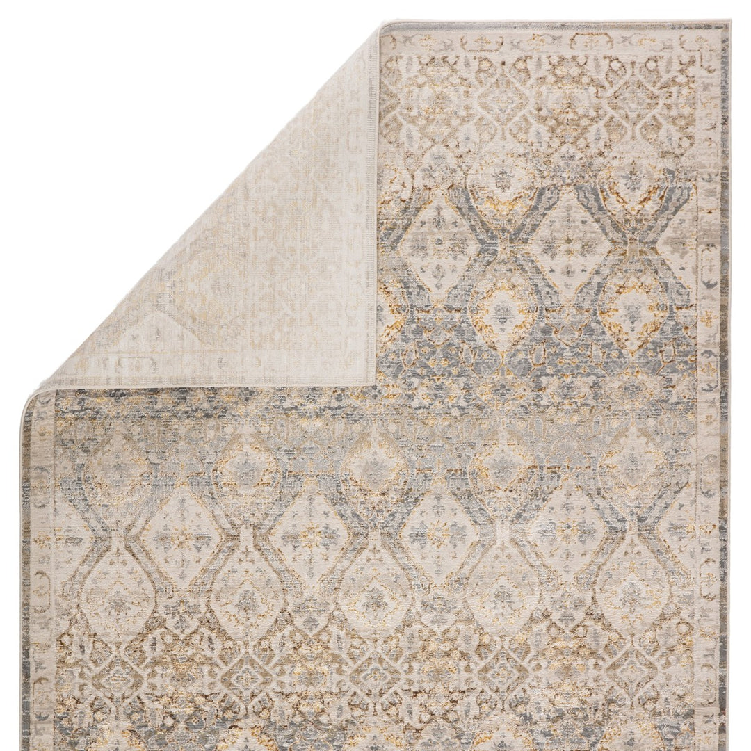 Vibe by Jaipur Living Hakeem Oriental Gray/ Gold Area Rug (6'7"X9'6")