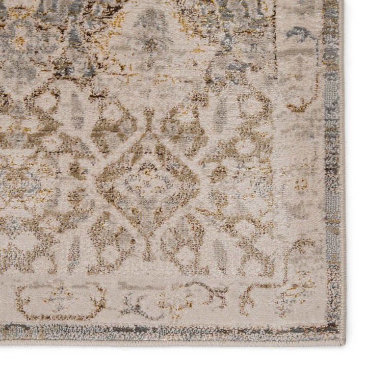 Vibe by Jaipur Living Hakeem Oriental Gray/ Gold Area Rug (6'7"X9'6")