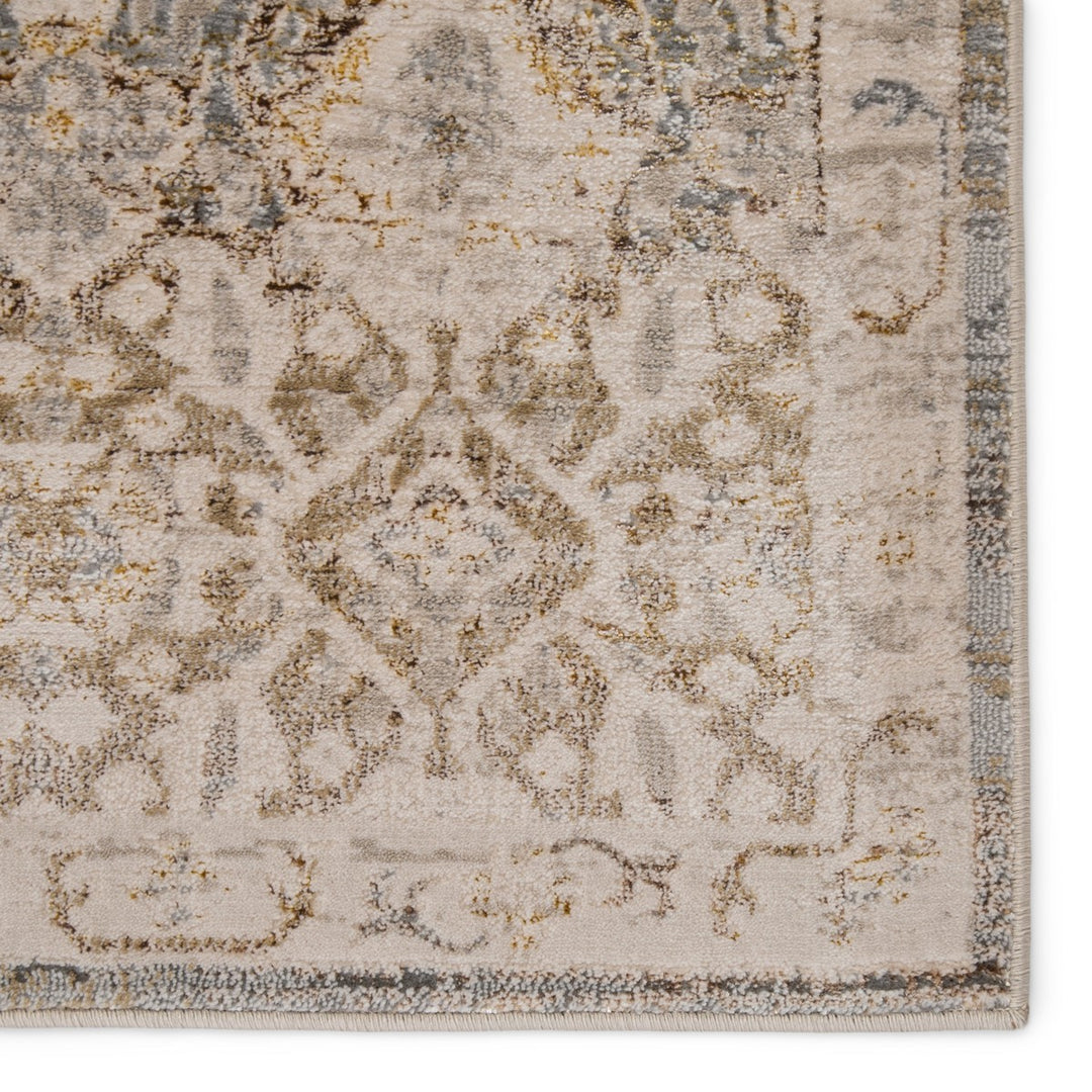 Vibe Hakeem Oriental Gray/ Gold Area Rug (5'X7'6")