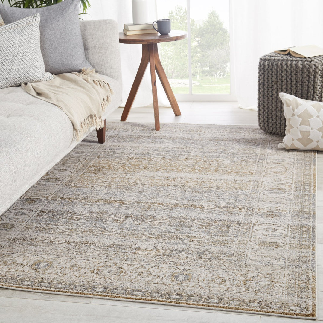 Vibe by Jaipur Living Ilias Oriental Gray/ Tan Area Rug (9'6"X13')