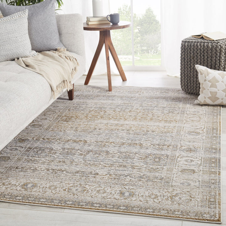 Vibe by Jaipur Living Ilias Oriental Gray/ Tan Area Rug (5'X7'6")