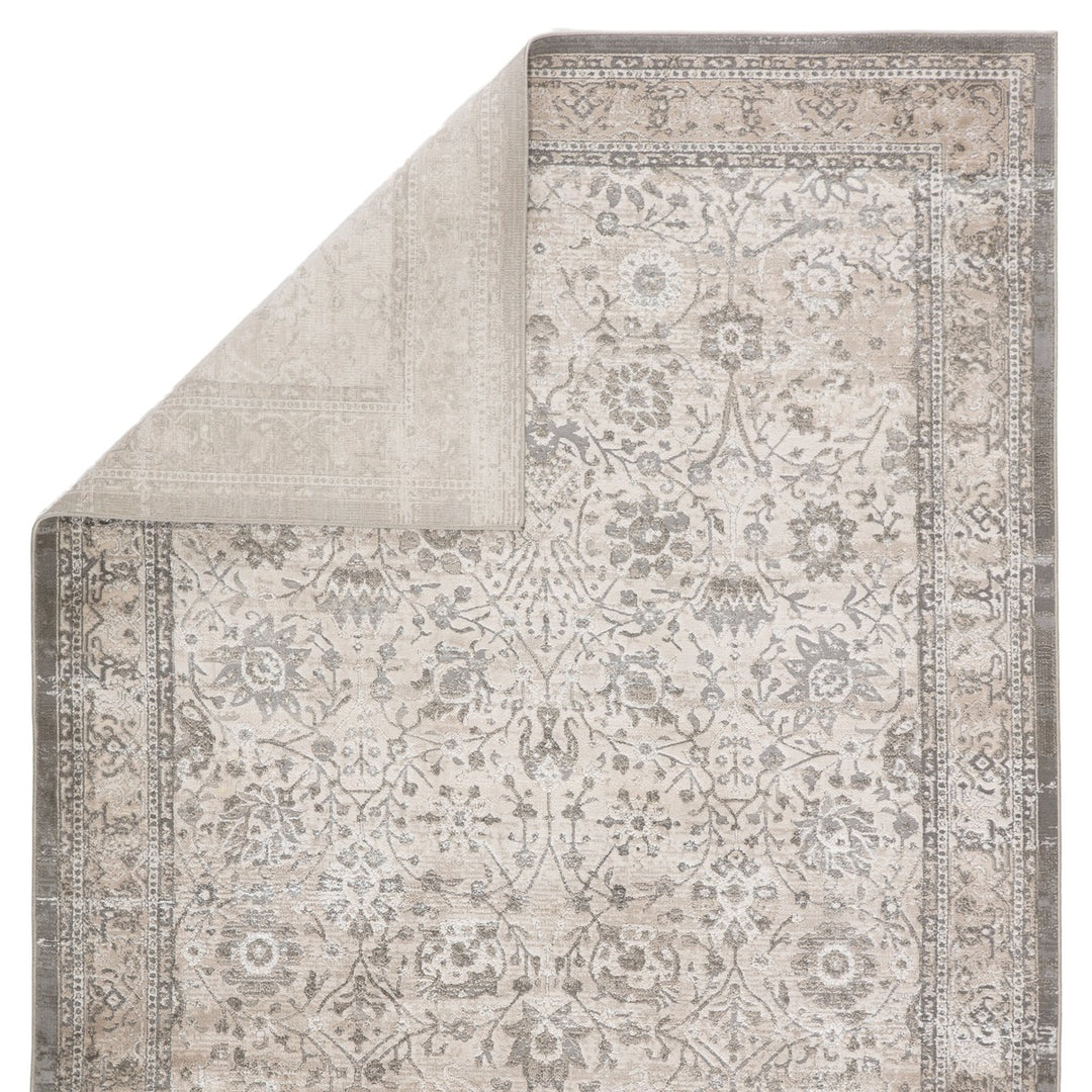 Vibe by Jaipur Living Odel Oriental Gray/ White Area Rug (5'X7'6")