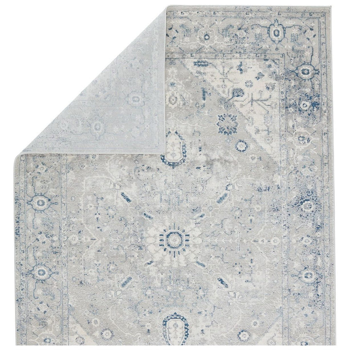 Vibe by Jaipur Living Dianella Medallion Light Gray/ Dark Blue Area Rug (9'6"X13')