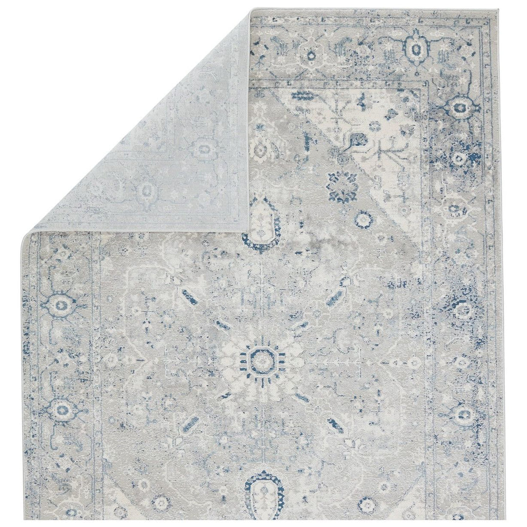 Vibe by Jaipur Living Dianella Medallion Light Gray/ Dark Blue Area Rug (8'X10')